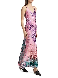Yemisi Hand-Painted Maxi Dress