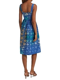 Ronke Floral Cotton Knee-Length Dress