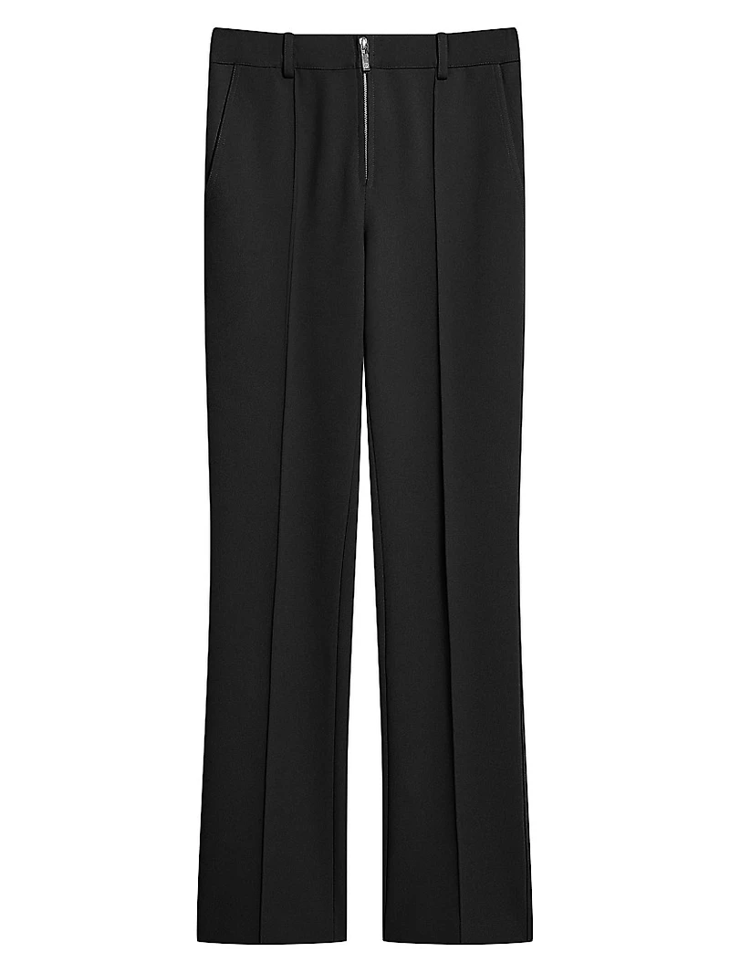 Pleated Stretch Pants