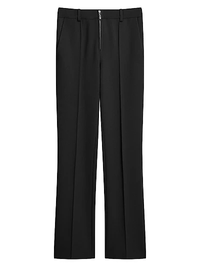 Pleated Stretch Pants