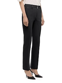 Pleated Stretch Pants