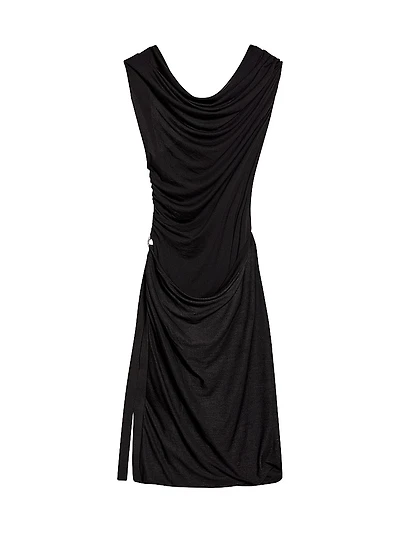 Gathered Sleeveless Minidress