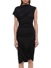Gathered Sleeveless Minidress