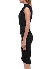 Gathered Sleeveless Minidress