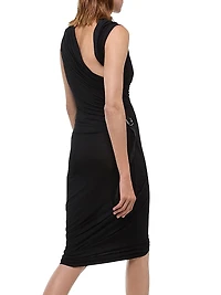 Gathered Sleeveless Minidress