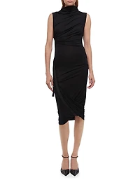 Gathered Sleeveless Minidress