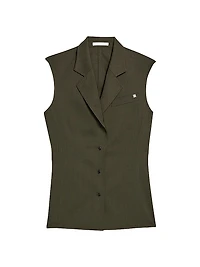 Modest Wool Tailored Vest