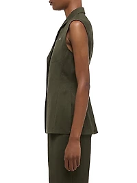 Modest Wool Tailored Vest