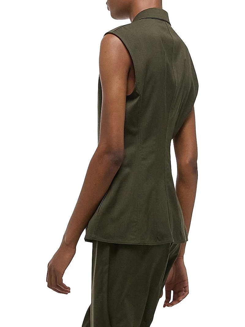 Modest Wool Tailored Vest