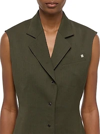 Modest Wool Tailored Vest