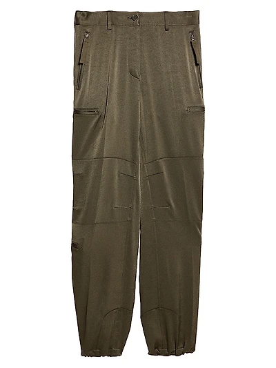 Mid-Rise Straight-Leg Pants