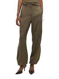 Mid-Rise Straight-Leg Pants