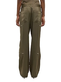 Mid-Rise Straight-Leg Pants