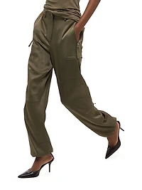 Mid-Rise Straight-Leg Pants
