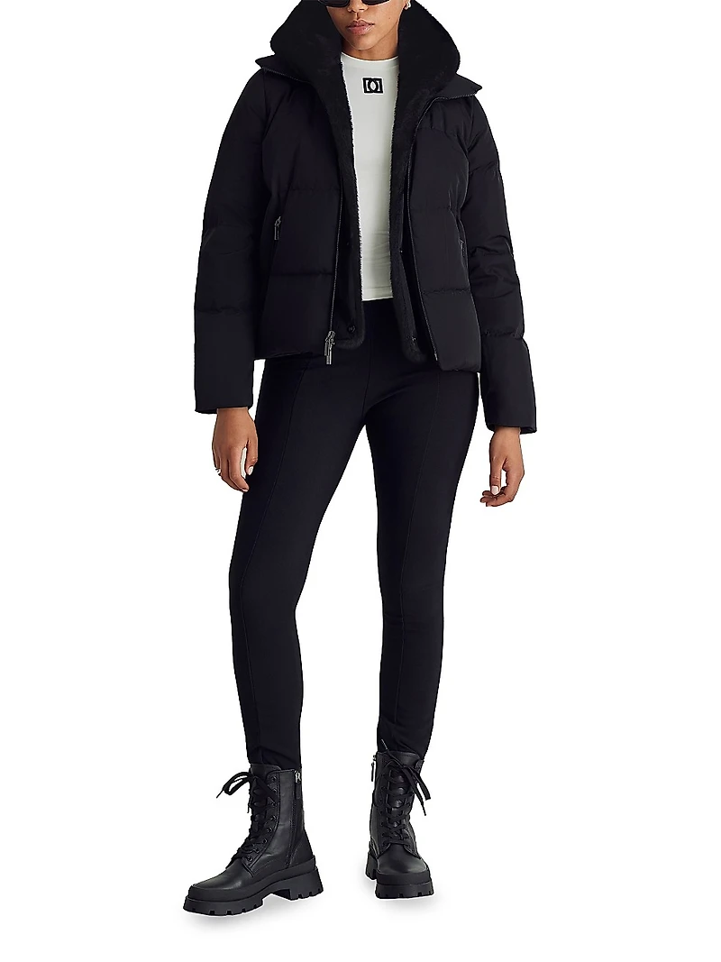 Nicola Faux-Fur-Lined Puffer Jacket