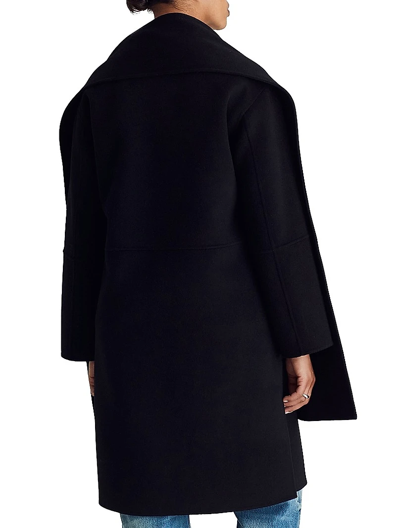 Claude Wool-Blend Scarf Coat