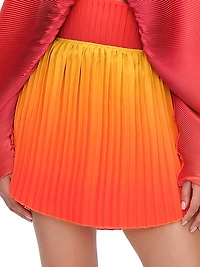 Kata Ombré Pleated Corset Skort