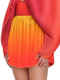 Kata Ombré Pleated Corset Skort