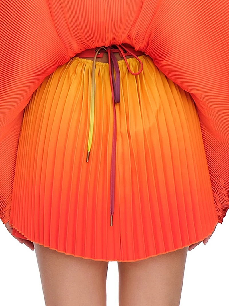 Kata Ombré Pleated Corset Skort