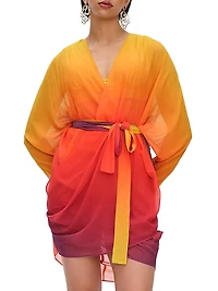 Meli Ombré Chiffon Wrap Cover-Up