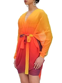 Meli Ombré Chiffon Wrap Cover-Up