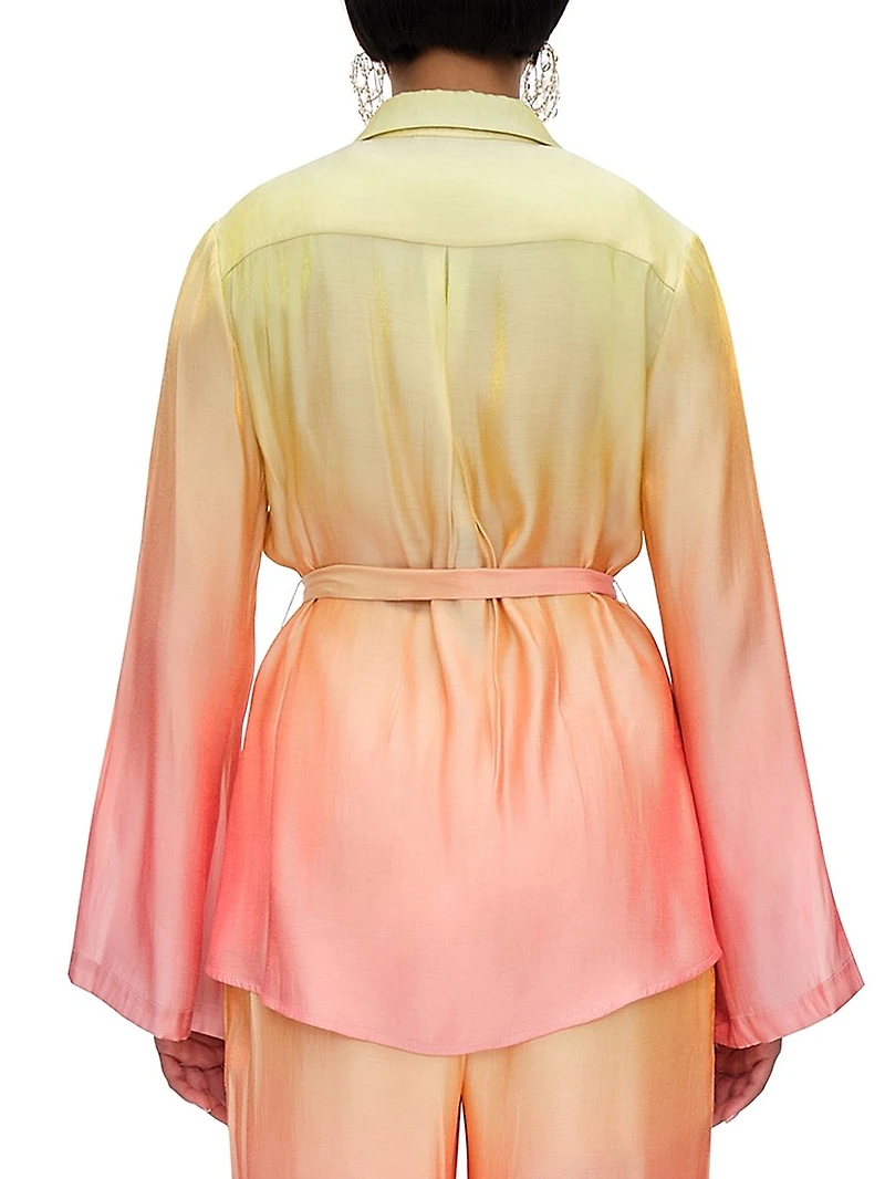Bata Ombré Chiffon Blouse