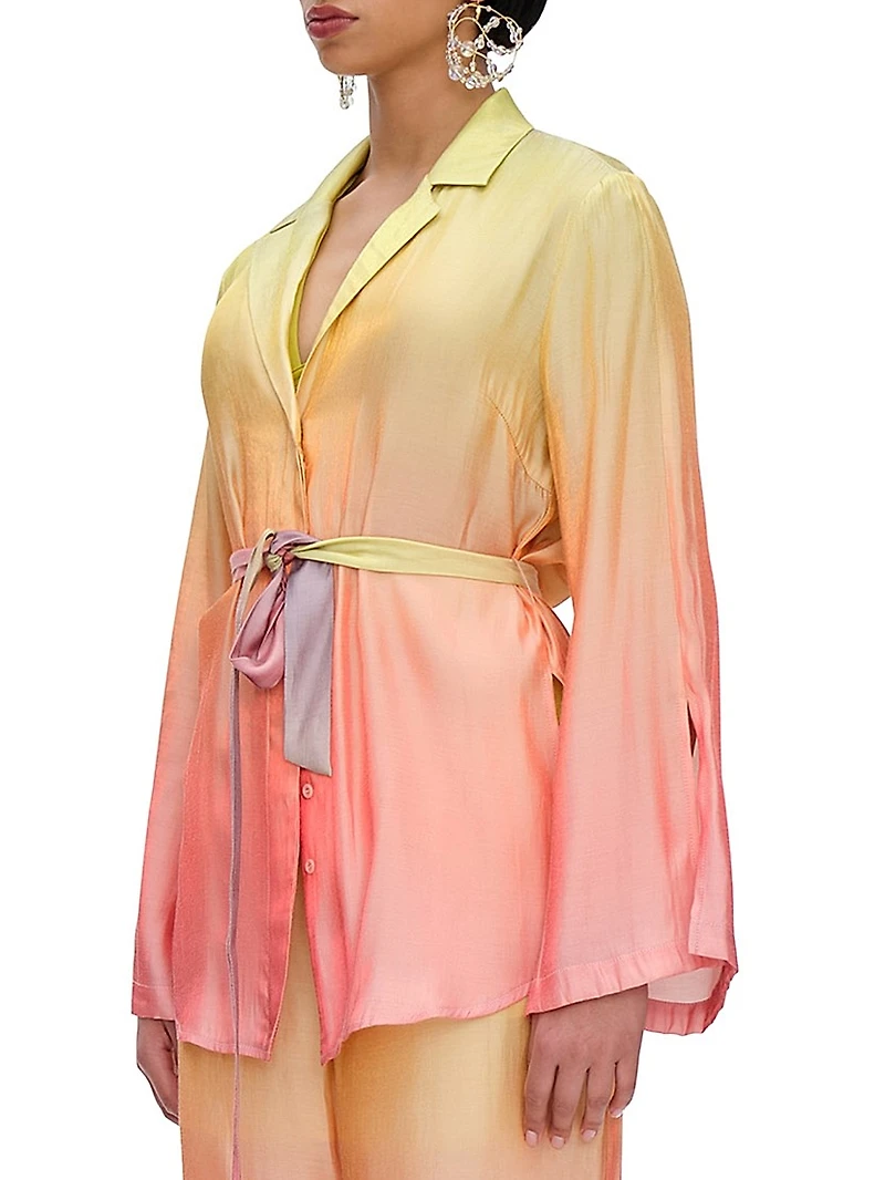 Bata Ombré Chiffon Blouse