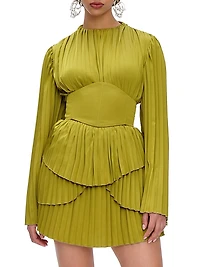 Lenti Pleated Minidress