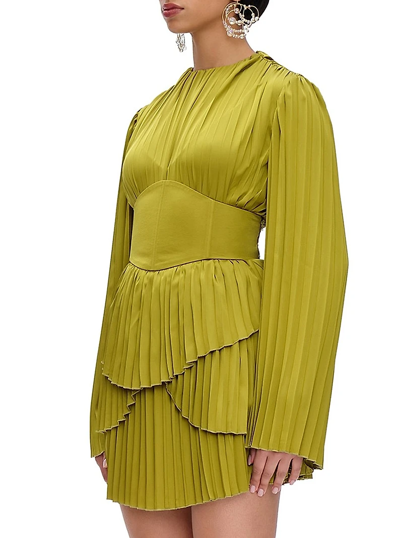 Lenti Pleated Minidress