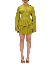 Lenti Pleated Minidress