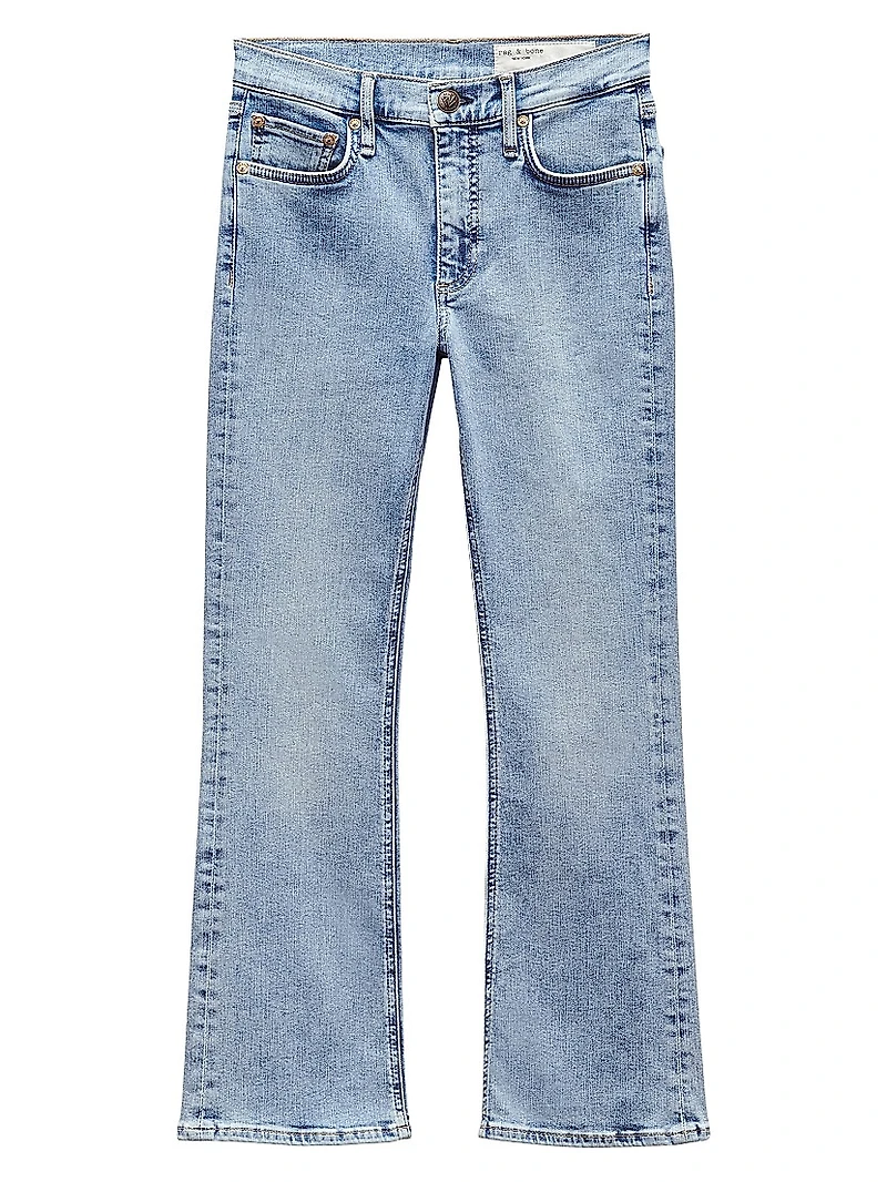 Epic Peyton Mid-Rise Cropped Boot-Cut Jeans