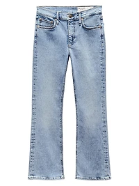 Epic Peyton Mid-Rise Cropped Boot-Cut Jeans