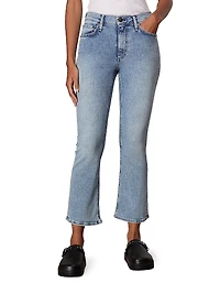Epic Peyton Mid-Rise Cropped Boot-Cut Jeans