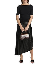 Luca Shirred Jersey Top