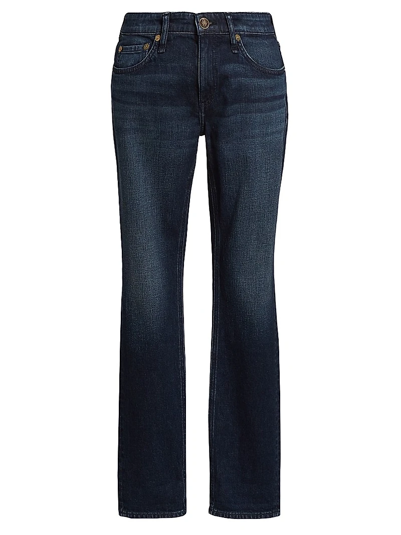 Dre Low-Rise Stretch Slim Boyfriend Jeans