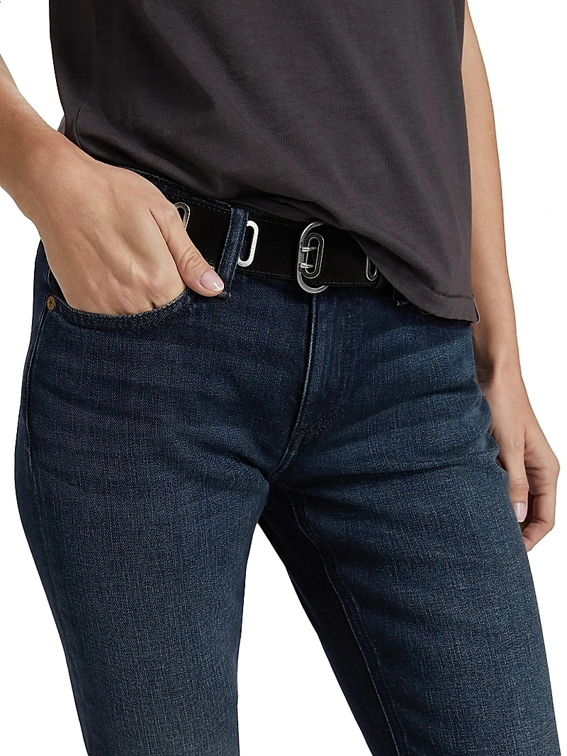 Dre Low-Rise Stretch Slim Boyfriend Jeans