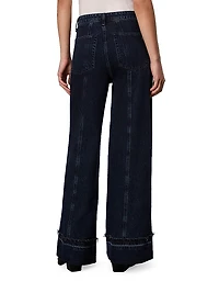 Marina Denim Mid-Rise Wide-Leg Jeans