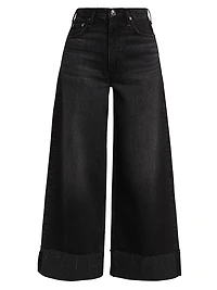 Sofie High-Rise Wide-Leg Cuffed Jeans