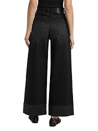 Sofie High-Rise Wide-Leg Cuffed Jeans