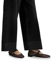 Sofie High-Rise Wide-Leg Cuffed Jeans
