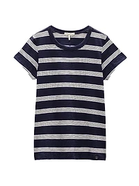 The Slub Stripe Cotton T-Shirt