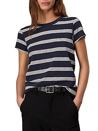 The Slub Stripe Cotton T-Shirt
