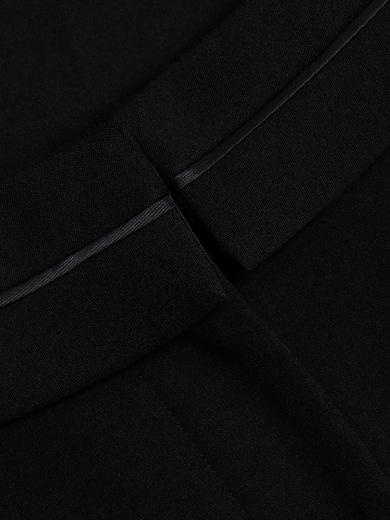 Tasha Ponte High-Rise Straight-Leg Pants