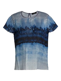 Hailey Printed Organza Top