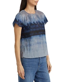 Hailey Printed Organza Top