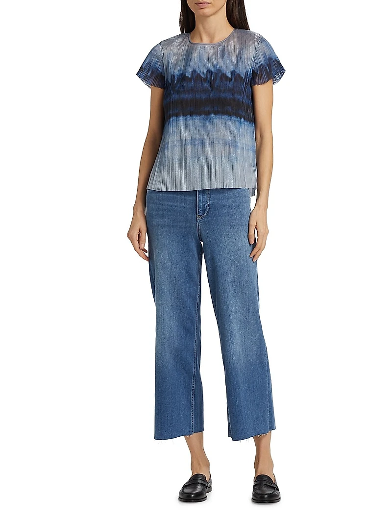 Hailey Printed Organza Top