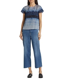 Hailey Printed Organza Top