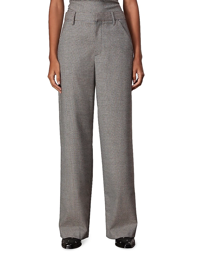 Andi Plaid Full-Length Trousers