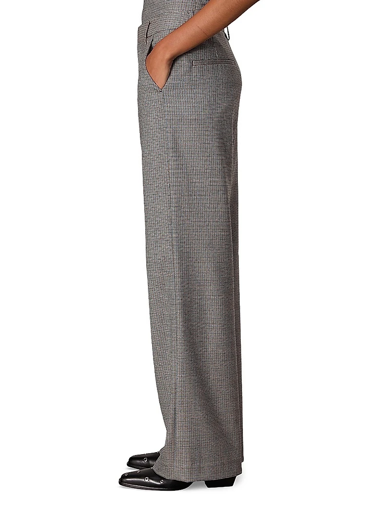 Andi Plaid Full-Length Trousers