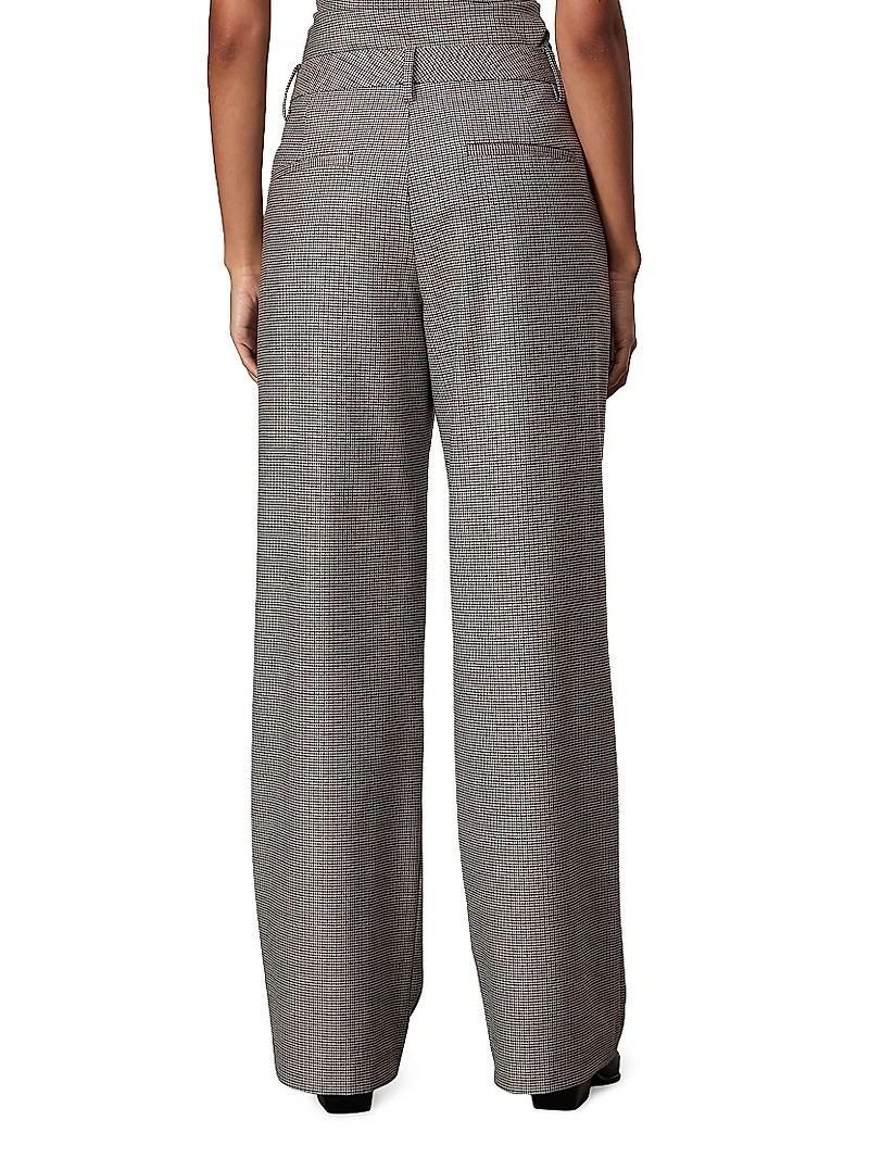 Andi Plaid Full-Length Trousers